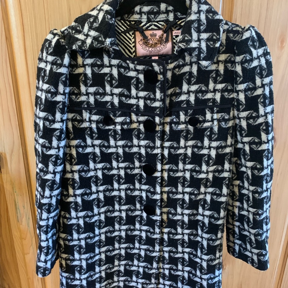 Juicy Couture Monochrome Geometric Blazer